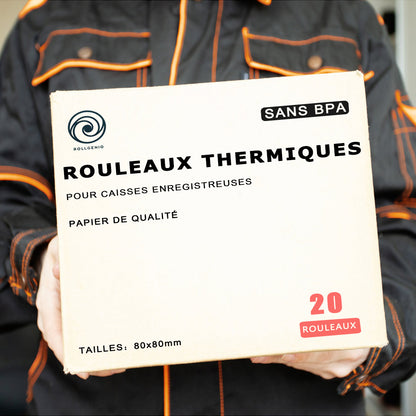300 Bobines de Papier Thermique 57 x 40 x 12 mm